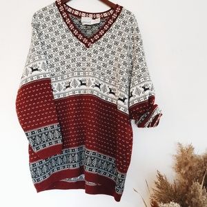 Cozy oversize winter sweater